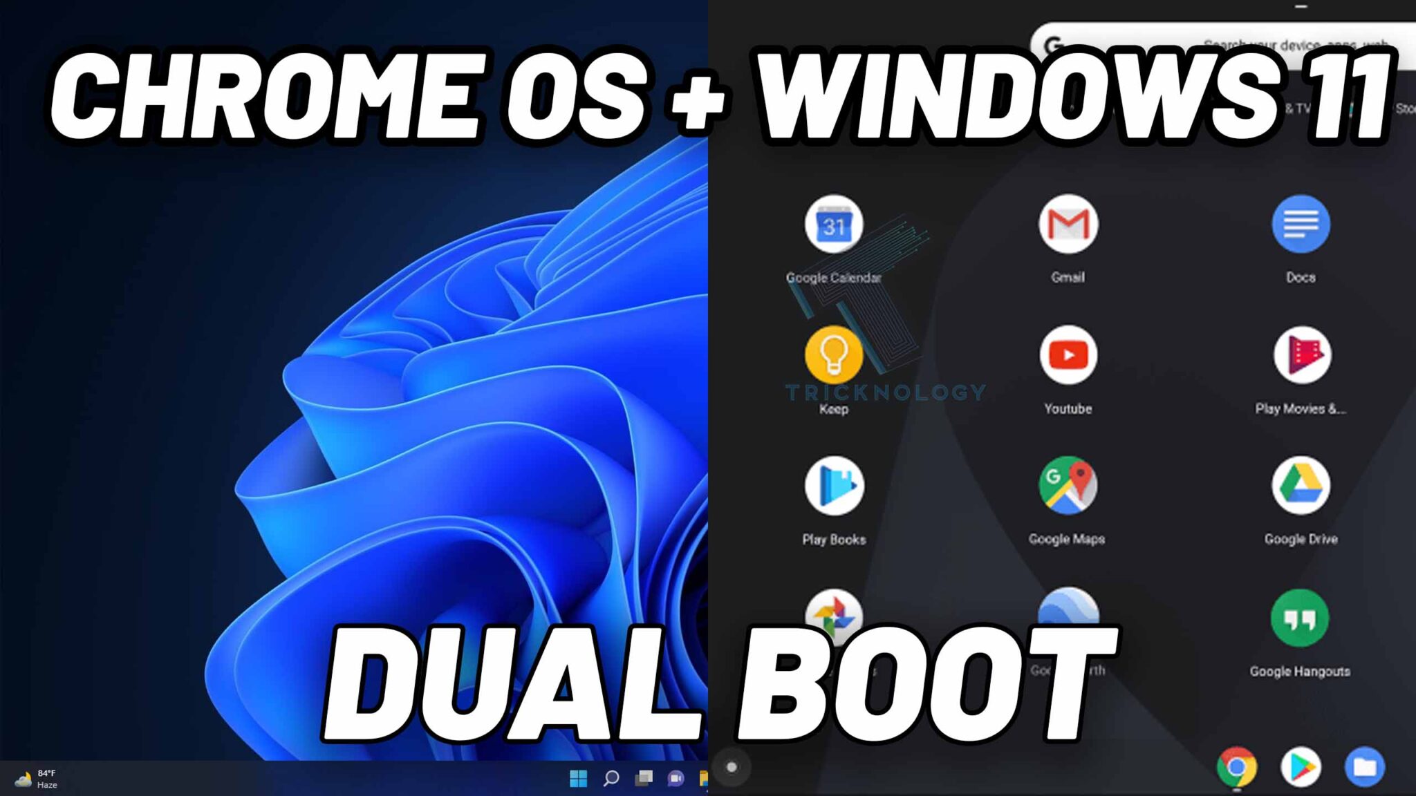 install chrome os flex dual boot windows 11